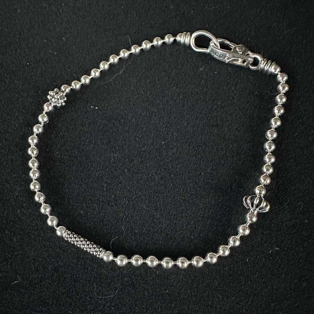 LAGOS Sterling Silver Caviar Icon Beaded Bracelet NWOT - Picture 6 of 9